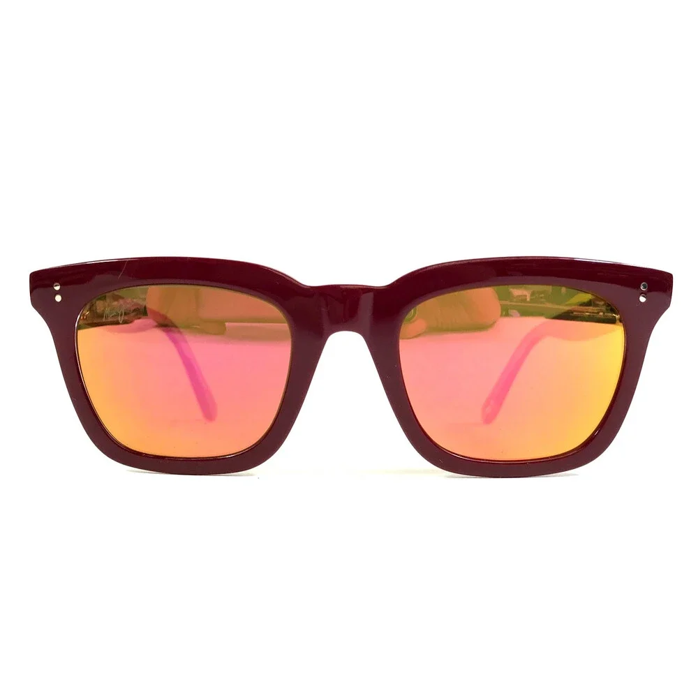 Maui Jim Sunglasses MJO2216-07F Shiny Magenta Red Frames w/ Maui Orange Lenses